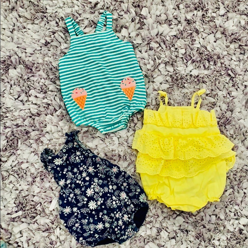 3 Beautiful baby rompers